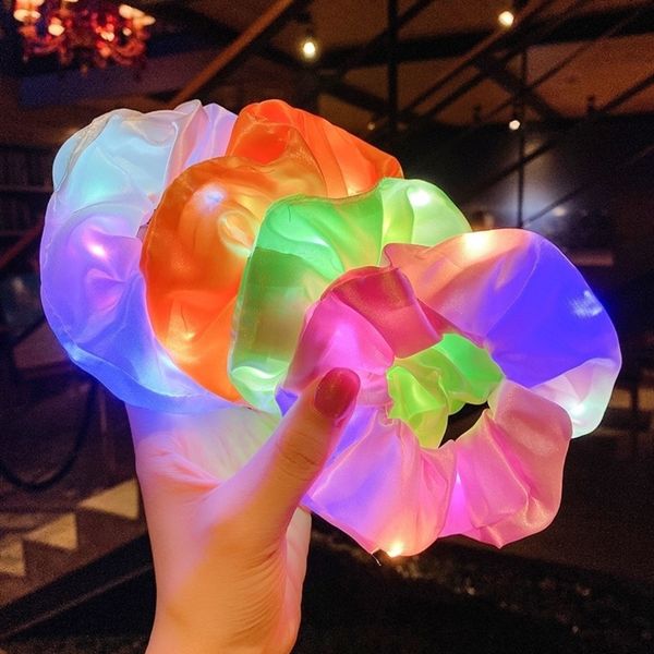 luminous scrunchies led hairband ponytail holder head wear women girls elastic satin silky scrunchy tie hair rope hair accessories g21901, Slivery;white
luminous scrunchies led hairband ponytail holder head wear women girls elastic satin silky scrunchy tie hair rope hair accessories g21901, Slivery;white