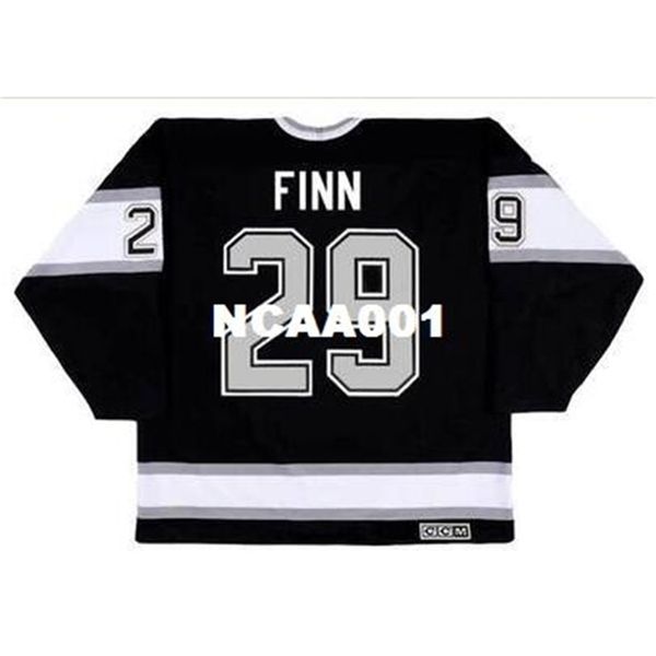 668 #29 steven finn los angeles kings 1996 ccm vintage retro away hockey jersey or custom any name or number retro jersey, Black
668 #29 steven finn los angeles kings 1996 ccm vintage retro away hockey jersey or custom any name or number retro jersey, Black