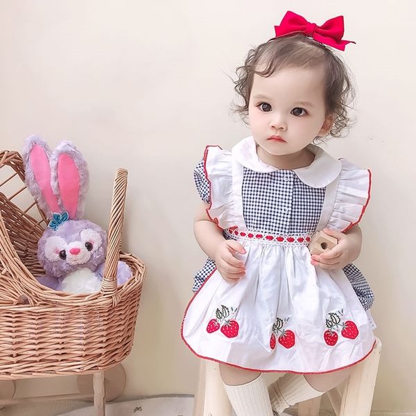 cekcya summer baby girl strawberry embroidery rompers infant sister matching clothing toddler vintage plaid jumpsuit 210615, Blue
cekcya summer baby girl strawberry embroidery rompers infant sister matching clothing toddler vintage plaid jumpsuit 210615, Blue