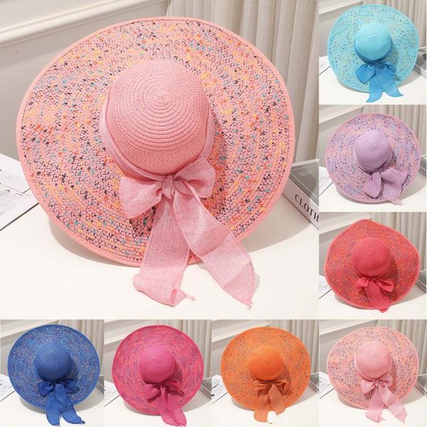 wide brim hats women brims sun hat summer shading beach straw cap outdoor solid color beautiful big bow dense flower spots sunshade, Blue;gray
wide brim hats women brims sun hat summer shading beach straw cap outdoor solid color beautiful big bow dense flower spots sunshade, Blue;gray