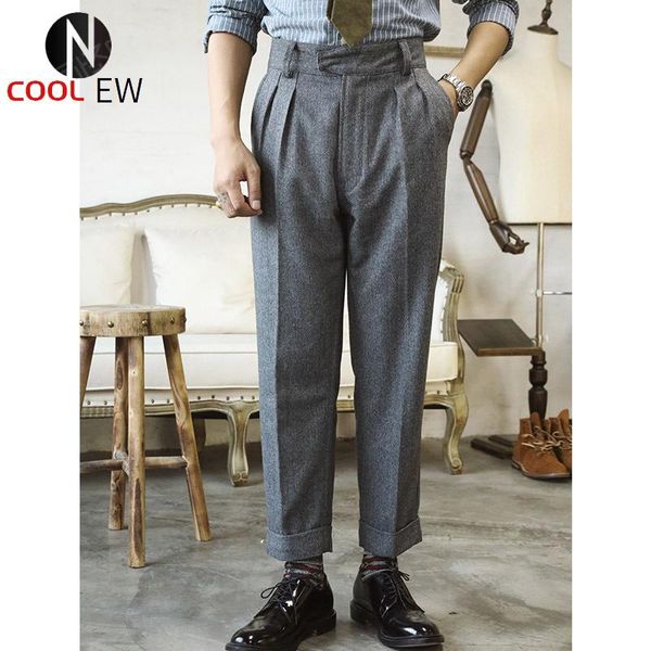 men's jeans -0009 super warm mens vintage casual style 400 gsm 75% wool gurkha pants, Blue
men's jeans -0009 super warm mens vintage casual style 400 gsm 75% wool gurkha pants, Blue