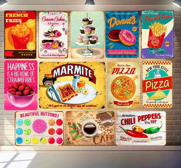 2021 vintage delicious bakery food painting cupcakes metal sticker tin signs cafe kitchen decor pizza poster vintage plaque wall decor 20x30
2021 vintage delicious bakery food painting cupcakes metal sticker tin signs cafe kitchen decor pizza poster vintage plaque wall decor 20x30