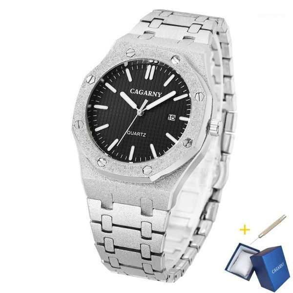 cagarny 2021 fashion mens watches relogio masculino watch men luxury military steel quartz wristwatch silver waterproof xfcs wristwatches, Slivery;brown
cagarny 2021 fashion mens watches relogio masculino watch men luxury military steel quartz wristwatch silver waterproof xfcs wristwatches, Slivery;brown