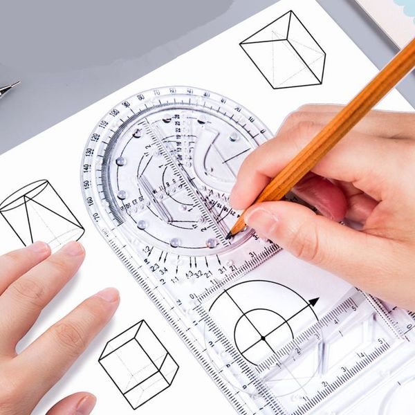 craft tools multifunctional function geometry learning ruler drawing template measuring tool for school office supplies fp8
craft tools multifunctional function geometry learning ruler drawing template measuring tool for school office supplies fp8