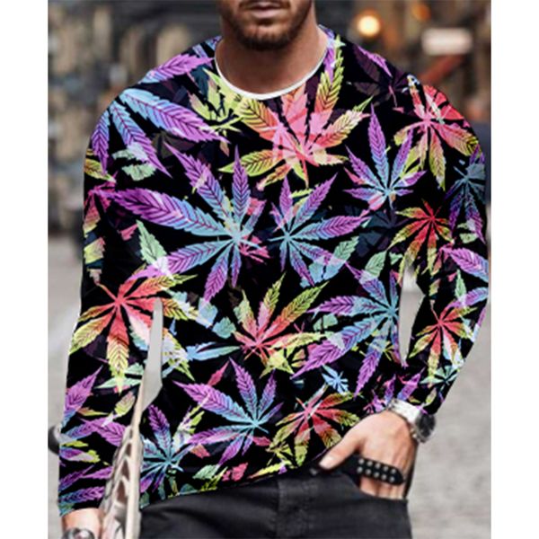 flower and leaf pattern men s 3d printing t-shirt visual impact party shirt round neck high-quality long-sleeved designer plus size printing, White;black
flower and leaf pattern men s 3d printing t-shirt visual impact party shirt round neck high-quality long-sleeved designer plus size printing, White;black