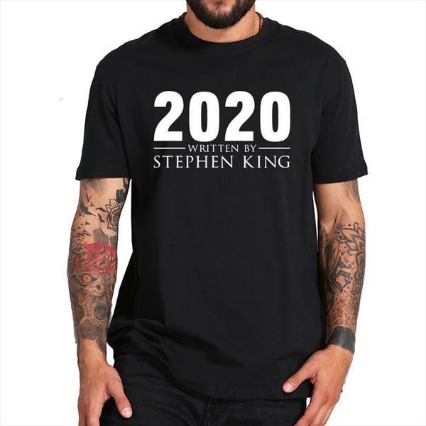 arrival written by stephen king mens t shirts cotton short sleeve tee male summer homme, White;black
arrival written by stephen king mens t shirts cotton short sleeve tee male summer homme, White;black