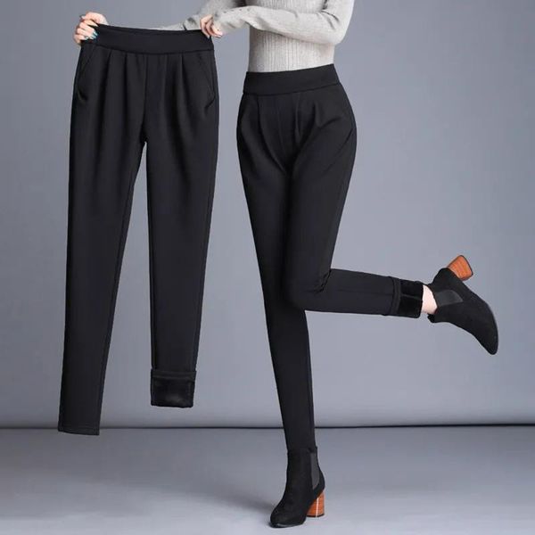 women's pants & capris 2021 plus size 4xl trousers spring autumn black nine-point suit women loose thin high waist casual harem, Black;white
women's pants & capris 2021 plus size 4xl trousers spring autumn black nine-point suit women loose thin high waist casual harem, Black;white