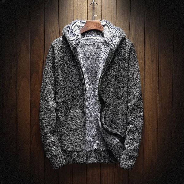 men's sweaters thick men's autumn and winter jackets, informal hoodies, fur underwear, thermal sweatshirts, White;black
men's sweaters thick men's autumn and winter jackets, informal hoodies, fur underwear, thermal sweatshirts, White;black