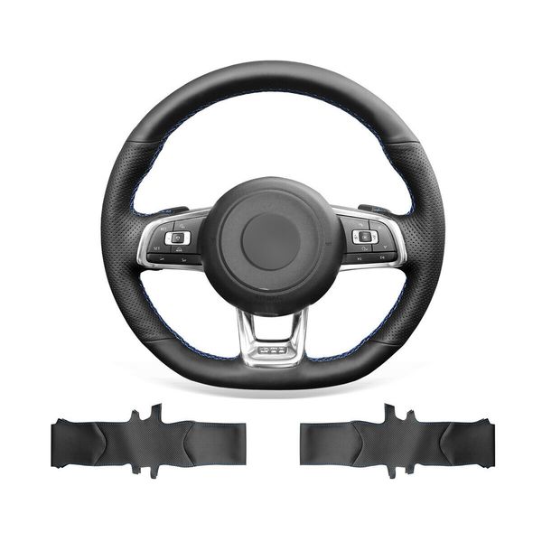 diy custom soft durable black genuine leather car steering wheel cover for volkswagen golf gti 2015-2020 / jetta (gli)
diy custom soft durable black genuine leather car steering wheel cover for volkswagen golf gti 2015-2020 / jetta (gli)