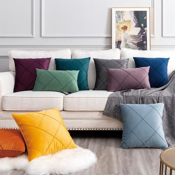 pillow case junbie velvet cushion covers for living room bedroom safe soft plaid solid color throw pillowcase 
pillow case junbie velvet cushion covers for living room bedroom safe soft plaid solid color throw pillowcase