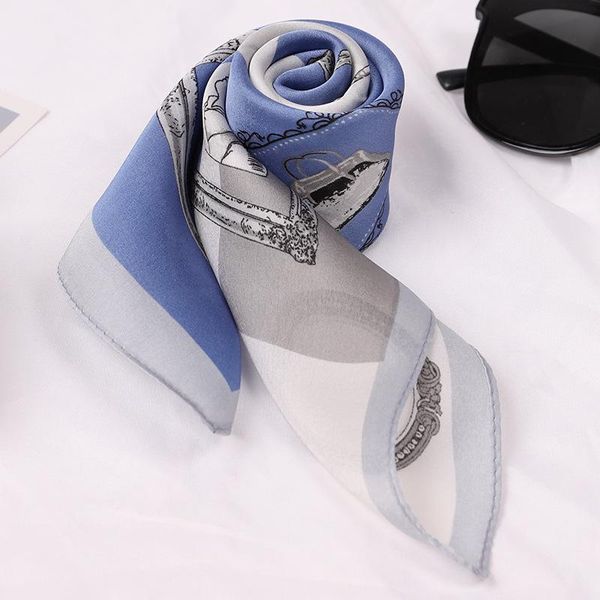 scarves 2021 fashion silk square scarf for women 50cm hair tie band bag shawl and warp print soft neckerchief hijabs female foulard, Blue;gray
scarves 2021 fashion silk square scarf for women 50cm hair tie band bag shawl and warp print soft neckerchief hijabs female foulard, Blue;gray