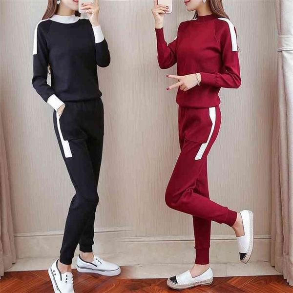 sweater two piece set autumn knit sweatshirt + pant suits sportsuit warm pullovers knitted tracksuit femme outfits 210602, White
sweater two piece set autumn knit sweatshirt + pant suits sportsuit warm pullovers knitted tracksuit femme outfits 210602, White