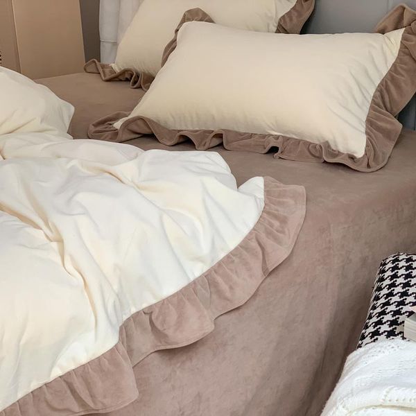 bedding sets sheets pillowcases set twin nordic cotton flannel simple cute conforte sabanas de cama home textile de50sjt
bedding sets sheets pillowcases set twin nordic cotton flannel simple cute conforte sabanas de cama home textile de50sjt