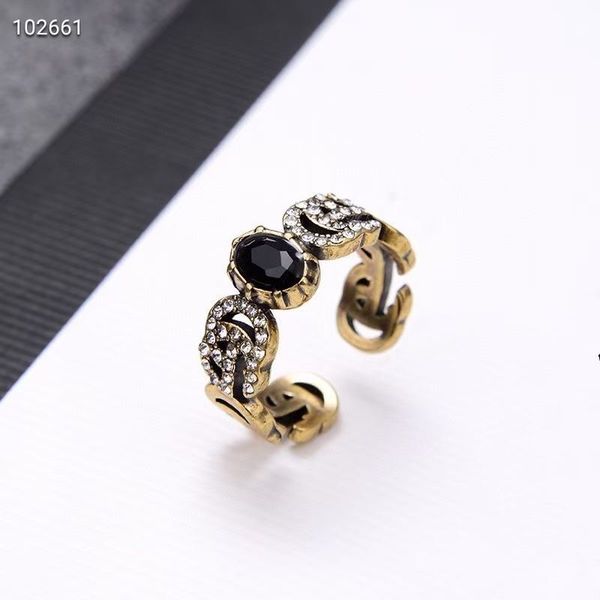2021 new black designer ring saling lady ring fashion prom women ring luxury designer jewelry, Silver
2021 new black designer ring saling lady ring fashion prom women ring luxury designer jewelry, Silver