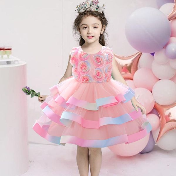girl's dresses 2021 with headband colorfu baptism 1st birthday dress for baby girl ceremony flower princess party child clothes, Red;yellow
girl's dresses 2021 with headband colorfu baptism 1st birthday dress for baby girl ceremony flower princess party child clothes, Red;yellow