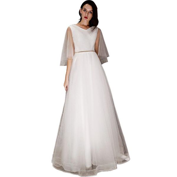 party dresses beauty emily long white lace evening 2021 for women plus size a line wedding prom, White;black
party dresses beauty emily long white lace evening 2021 for women plus size a line wedding prom, White;black