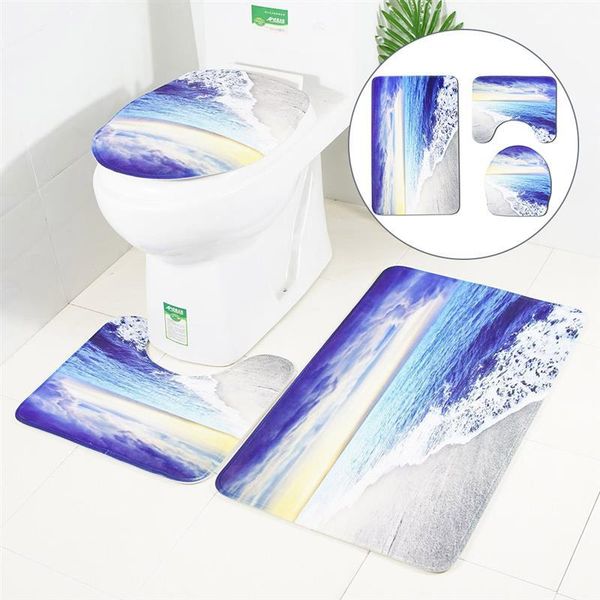 3 pieces bath rug set seaside sunset toilet floor contour mat toilet lid covers non-slip bathroom floor mat
3 pieces bath rug set seaside sunset toilet floor contour mat toilet lid covers non-slip bathroom floor mat