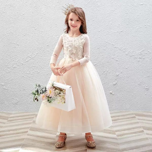 girl's dresses flower girl illusion o-neck full appliques embroidery princess floor-length luxury champagne tulle kids party gown h474, Red;yellow
girl's dresses flower girl illusion o-neck full appliques embroidery princess floor-length luxury champagne tulle kids party gown h474, Red;yellow