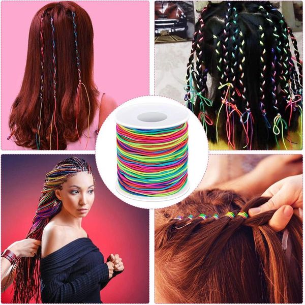 yarn 100m/roll 1/1.2/1.5mm multicolor thread chinese knot cord nylon macrame rattail bracelet braided string knitting rope, Black;white 
yarn 100m/roll 1/1.2/1.5mm multicolor thread chinese knot cord nylon macrame rattail bracelet braided string knitting rope, Black;white