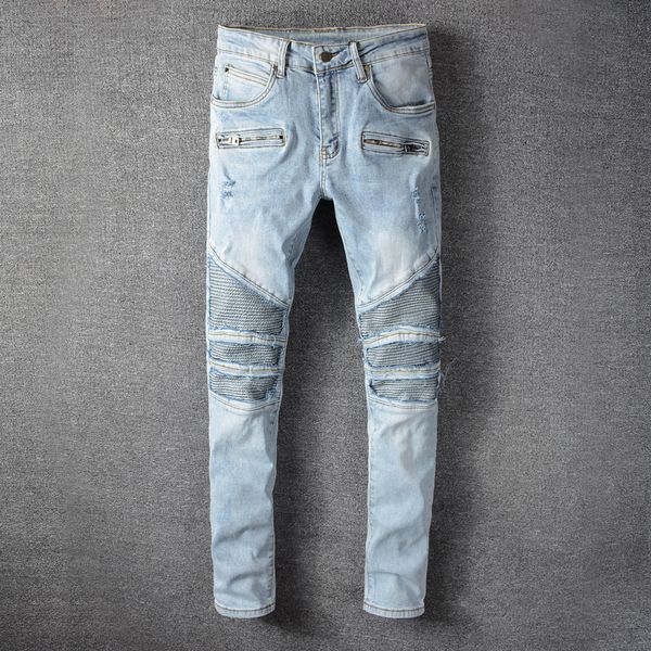 2021 new fashion streetwear men jeans retro light blue ripped denim punk trousers spliced designer hip hop biker pants homme 60
2021 new fashion streetwear men jeans retro light blue ripped denim punk trousers spliced designer hip hop biker pants homme 60