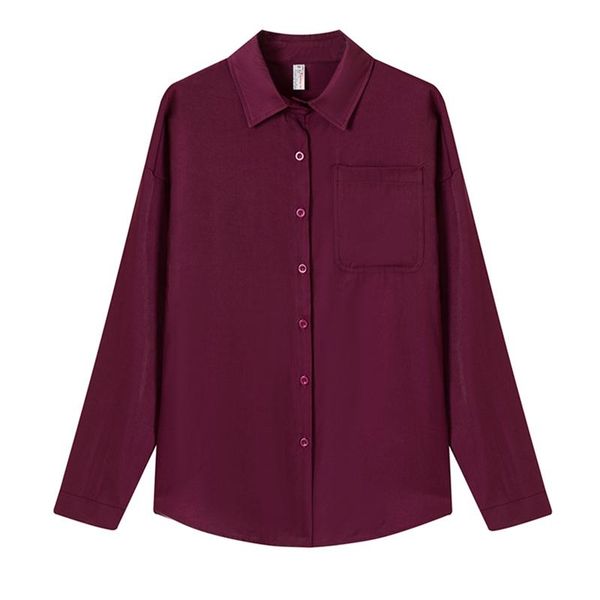 women's blouses & shirts plus size solid color pockets office ladies chiffon summer casual long sleeve blusas mujer, White
women's blouses & shirts plus size solid color pockets office ladies chiffon summer casual long sleeve blusas mujer, White