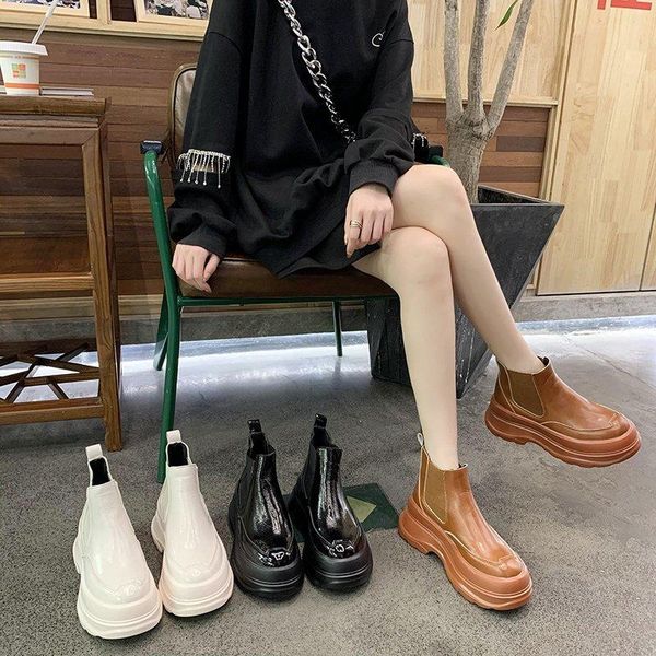 boots lolita leather women's shoes clogs platform round toe flat heel riding ladies med rock rubber ankle autumn wedge motorcyc, Black
boots lolita leather women's shoes clogs platform round toe flat heel riding ladies med rock rubber ankle autumn wedge motorcyc, Black
