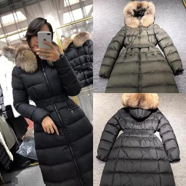 down jacket m's mengjia 2021 winter clothes belt, waist closed, slim, bright face , women's long hooded big hair collar, Black
down jacket m's mengjia 2021 winter clothes belt, waist closed, slim, bright face , women's long hooded big hair collar, Black