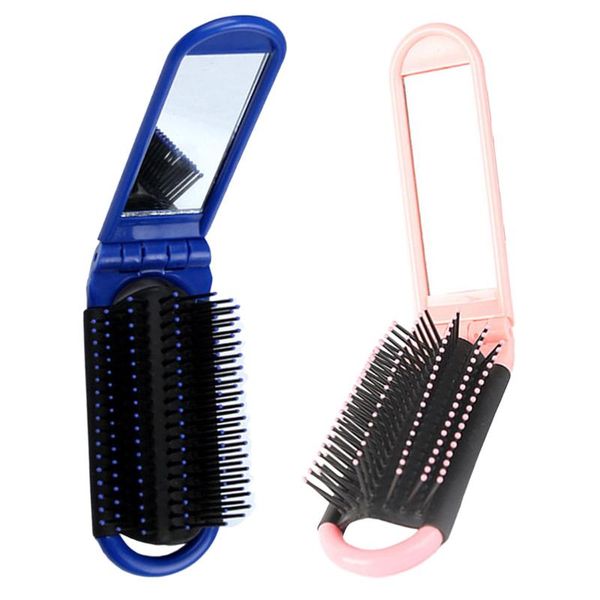 hair brushes 2021 est 1pcs pocket size purse travel comb professional combs with mirror cute anti-static rainbow, Silver
hair brushes 2021 est 1pcs pocket size purse travel comb professional combs with mirror cute anti-static rainbow, Silver