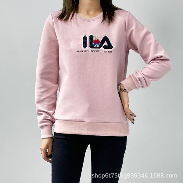 2021 autumn feijia pullover sweater fl family sports casual simple solid color women's wear, Black
2021 autumn feijia pullover sweater fl family sports casual simple solid color women's wear, Black