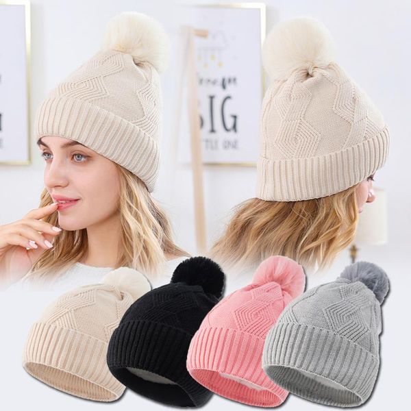 beanies winter women's cap plus velvet hats windproof women caps sweet lady warm knit hat big pompom fur ball cuffed head hood
beanies winter women's cap plus velvet hats windproof women caps sweet lady warm knit hat big pompom fur ball cuffed head hood