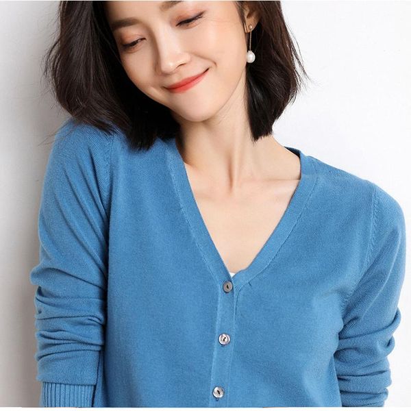 women's sweaters knit cardigan sweater 2021 spring autumn cashmere women loose outerwear, White;black
women's sweaters knit cardigan sweater 2021 spring autumn cashmere women loose outerwear, White;black