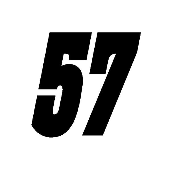 15cm*14.4cm fashion number 57 vinyl high-quality graphical decoration car sticker decal black/silver c15-0579
15cm*14.4cm fashion number 57 vinyl high-quality graphical decoration car sticker decal black/silver c15-0579