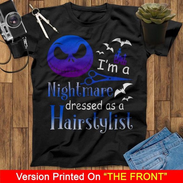 men's t-shirts nightmare dressed as a hairstylist for halloween costume hairdresser shirt cotton t-shirt, White;black
men's t-shirts nightmare dressed as a hairstylist for halloween costume hairdresser shirt cotton t-shirt, White;black