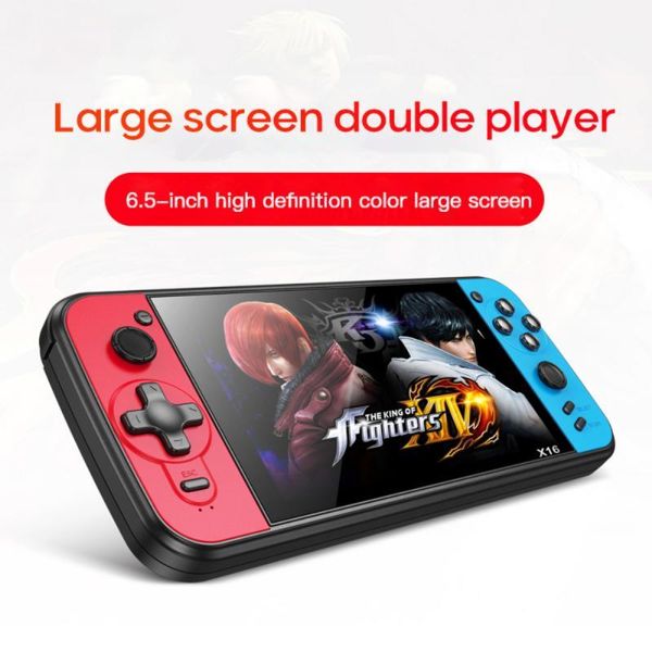 portable game players handheld console built-in 5000 games mini video player 6.5-inch screen double joystick controller
portable game players handheld console built-in 5000 games mini video player 6.5-inch screen double joystick controller