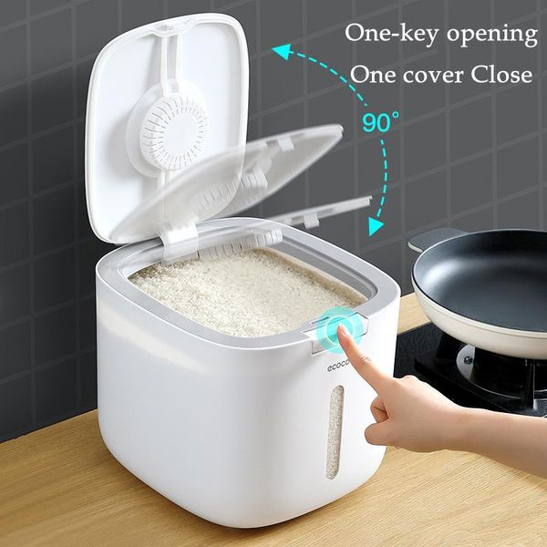 10kg kitchen nano bucket pp insect-proof moisture-proof sealed rice cylinder odorless grain dog household storage rice box
10kg kitchen nano bucket pp insect-proof moisture-proof sealed rice cylinder odorless grain dog household storage rice box