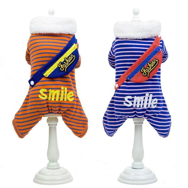 dog apparel striped orange blue cotton clothing autumn/winter casual four-legged cotton-padded clothes
dog apparel striped orange blue cotton clothing autumn/winter casual four-legged cotton-padded clothes