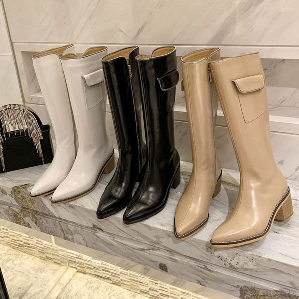 boots design of the winter mark square heel at knee height tall boots women pointed toe chelsea leather pocket zipper mujer 6nmu, Black
boots design of the winter mark square heel at knee height tall boots women pointed toe chelsea leather pocket zipper mujer 6nmu, Black