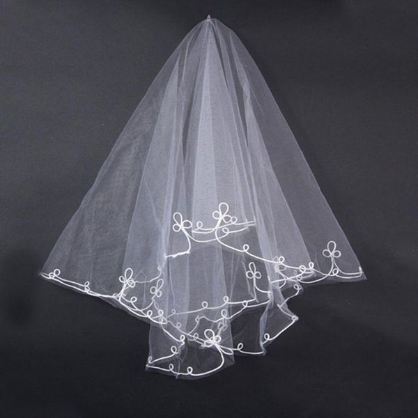 bridal veils 1.5m one-layer women short fingertip length tulle wedding veil spiral wavy satin ribbon trim solid color sheer thin, Black
bridal veils 1.5m one-layer women short fingertip length tulle wedding veil spiral wavy satin ribbon trim solid color sheer thin, Black