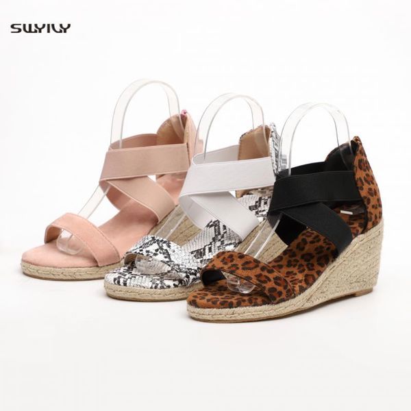 sandals swyivy women sandles summer shoes wedges platform leopard casual high heel open-toe zipper rome gladiator 43, Black
sandals swyivy women sandles summer shoes wedges platform leopard casual high heel open-toe zipper rome gladiator 43, Black