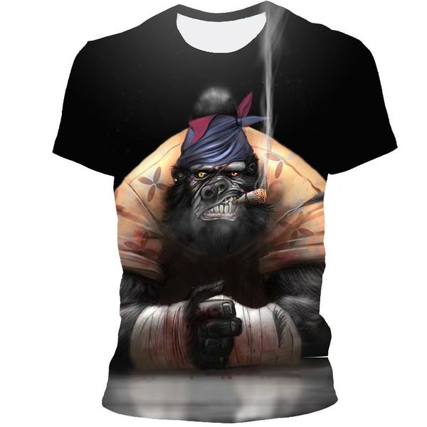 men's t-shirts 2021 summer 3d printed animal gorilla short-sleeved funny design casual round neck oversized t-shirt, White;black
men's t-shirts 2021 summer 3d printed animal gorilla short-sleeved funny design casual round neck oversized t-shirt, White;black
