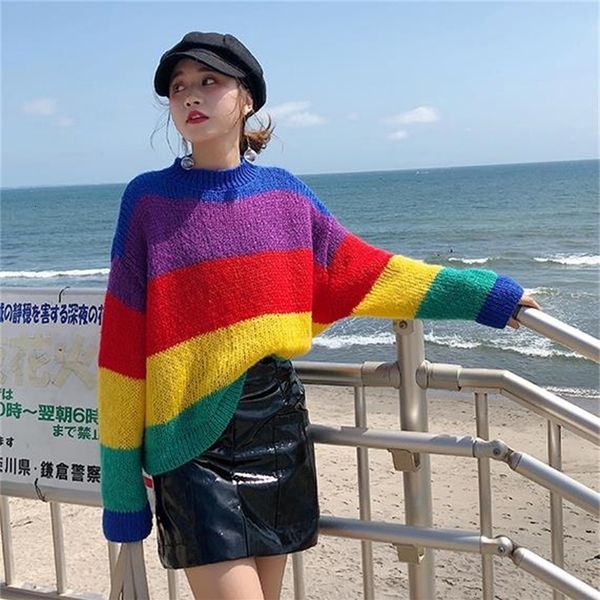 new thick 2021 oversized raiow sweater women autumn winter streetwear jumper pull femme hiver knitted icnc, White;black
new thick 2021 oversized raiow sweater women autumn winter streetwear jumper pull femme hiver knitted icnc, White;black