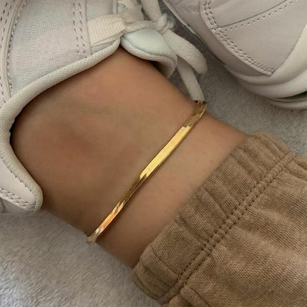 anklets flatfoosie vintage boho for women 4mm gold silver color snake chain anklet bracelet female barefoot sandals foot jewelry, Red;blue
anklets flatfoosie vintage boho for women 4mm gold silver color snake chain anklet bracelet female barefoot sandals foot jewelry, Red;blue