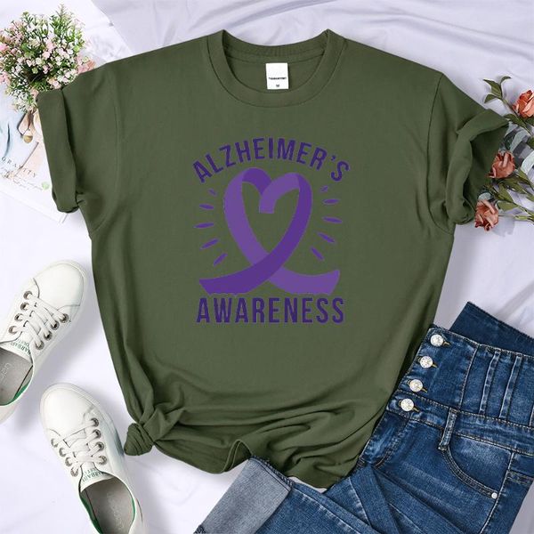women's t-shirt alzheimers awareness print t shirt women crewneck summer cotton casual japanese anime tshirt hip hop woman, White
women's t-shirt alzheimers awareness print t shirt women crewneck summer cotton casual japanese anime tshirt hip hop woman, White