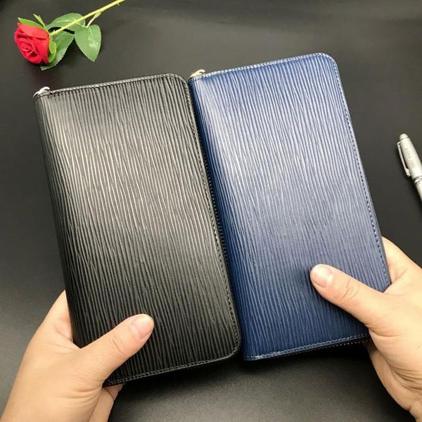 men's wallet new water ripple long leather purse zipper cash large capacity card solid color women's hand bag
men's wallet new water ripple long leather purse zipper cash large capacity card solid color women's hand bag