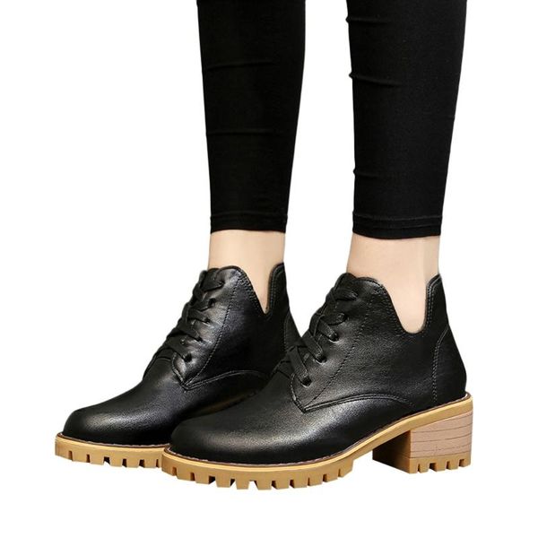 boots nice tide combat military women motorcycle gothic punk lovers square heel martain leather female shoes, Black
boots nice tide combat military women motorcycle gothic punk lovers square heel martain leather female shoes, Black
