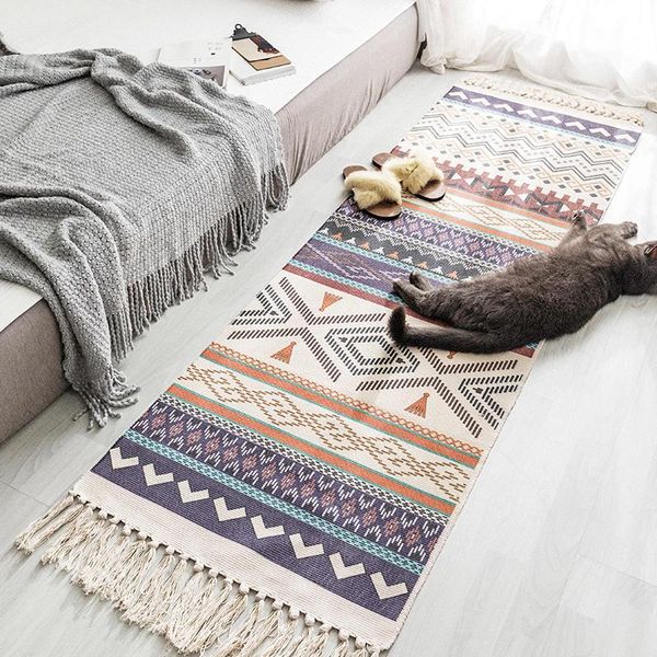 lengthened cotton and linen tassel floor mats for beds and sofas, stylish hand-woven carpets to decorate living room bedroom
lengthened cotton and linen tassel floor mats for beds and sofas, stylish hand-woven carpets to decorate living room bedroom