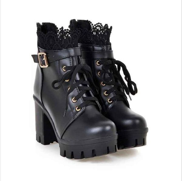 boots 2021 autumn and winter lace mid-tube high-heeled short thick heel lace-up back zipper fashion non-slip women's, Black
boots 2021 autumn and winter lace mid-tube high-heeled short thick heel lace-up back zipper fashion non-slip women's, Black