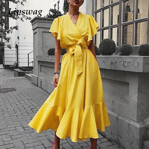 retro summer lace-up belted short sleeve dress women elegant solid ruffle party dress 2021 v neck a-line long dress vestidohigh quality, Black;gray
retro summer lace-up belted short sleeve dress women elegant solid ruffle party dress 2021 v neck a-line long dress vestidohigh quality, Black;gray