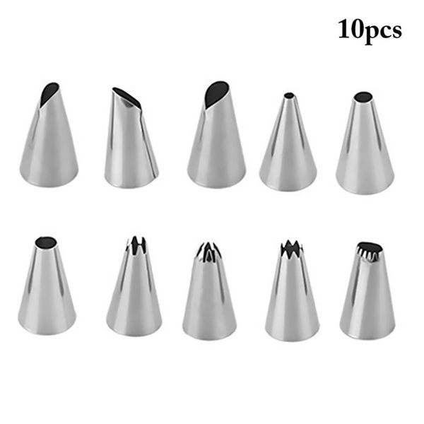 baking & pastry tools 10pcs piping tips cream nozzles set for cake tool bag and bakery accessories decorating
baking & pastry tools 10pcs piping tips cream nozzles set for cake tool bag and bakery accessories decorating