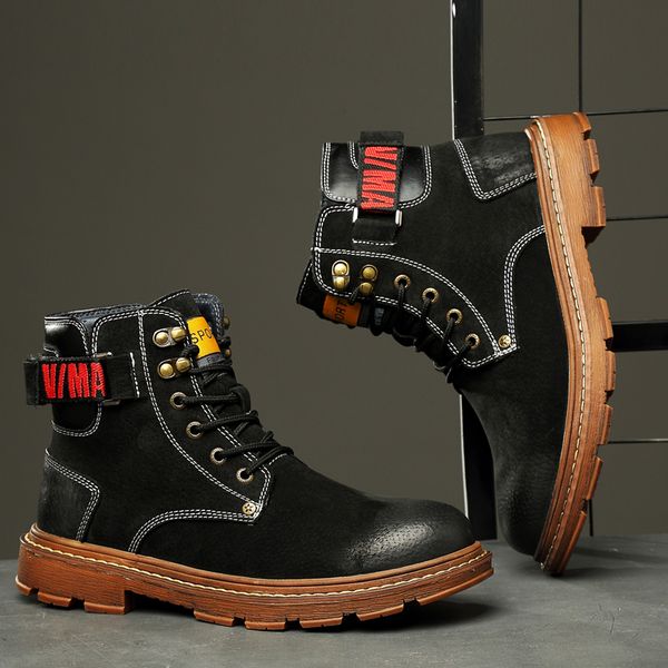 men high-quality high-snow boots martin boots leather casual men shoes fashion large size 38-48 wearable cotton shoes rongla, Black
men high-quality high-snow boots martin boots leather casual men shoes fashion large size 38-48 wearable cotton shoes rongla, Black